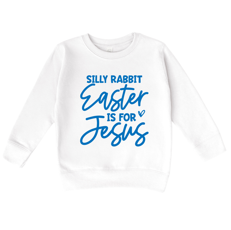 Bump & Beyond Designs - Wholesale Shirt - Kids - Silly Rabbit Easter is for Jesus, Boys Sweatshirt2