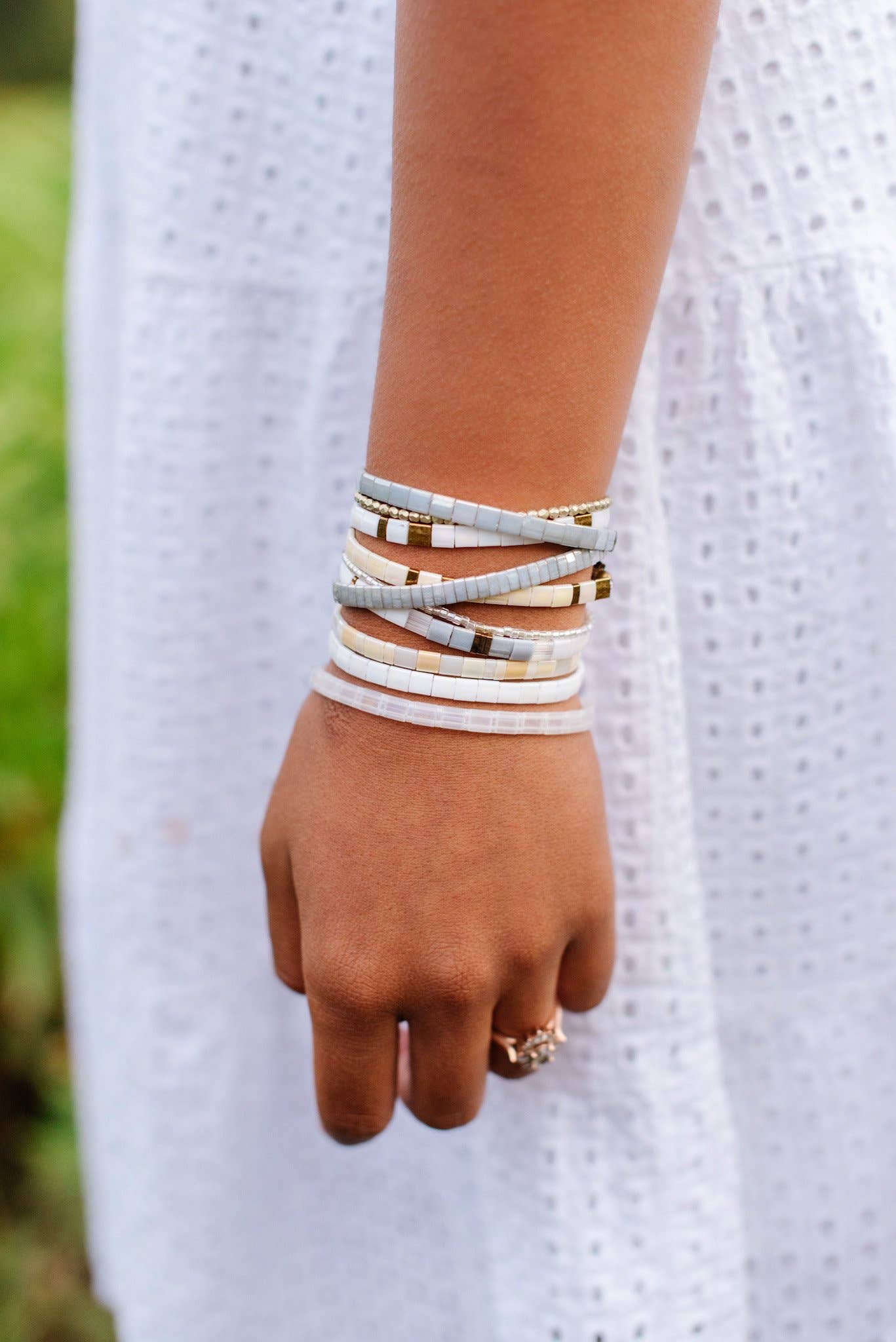 Libbies Bracelets - Wholesale Beaded Bracelet - Pearls Tila Glass Beads Beaded Bracelet4