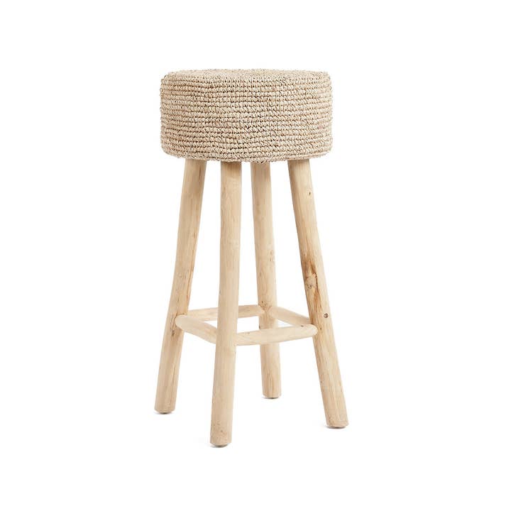 The Raffia Bar Stool for wholesale by Bazar Bizar Living