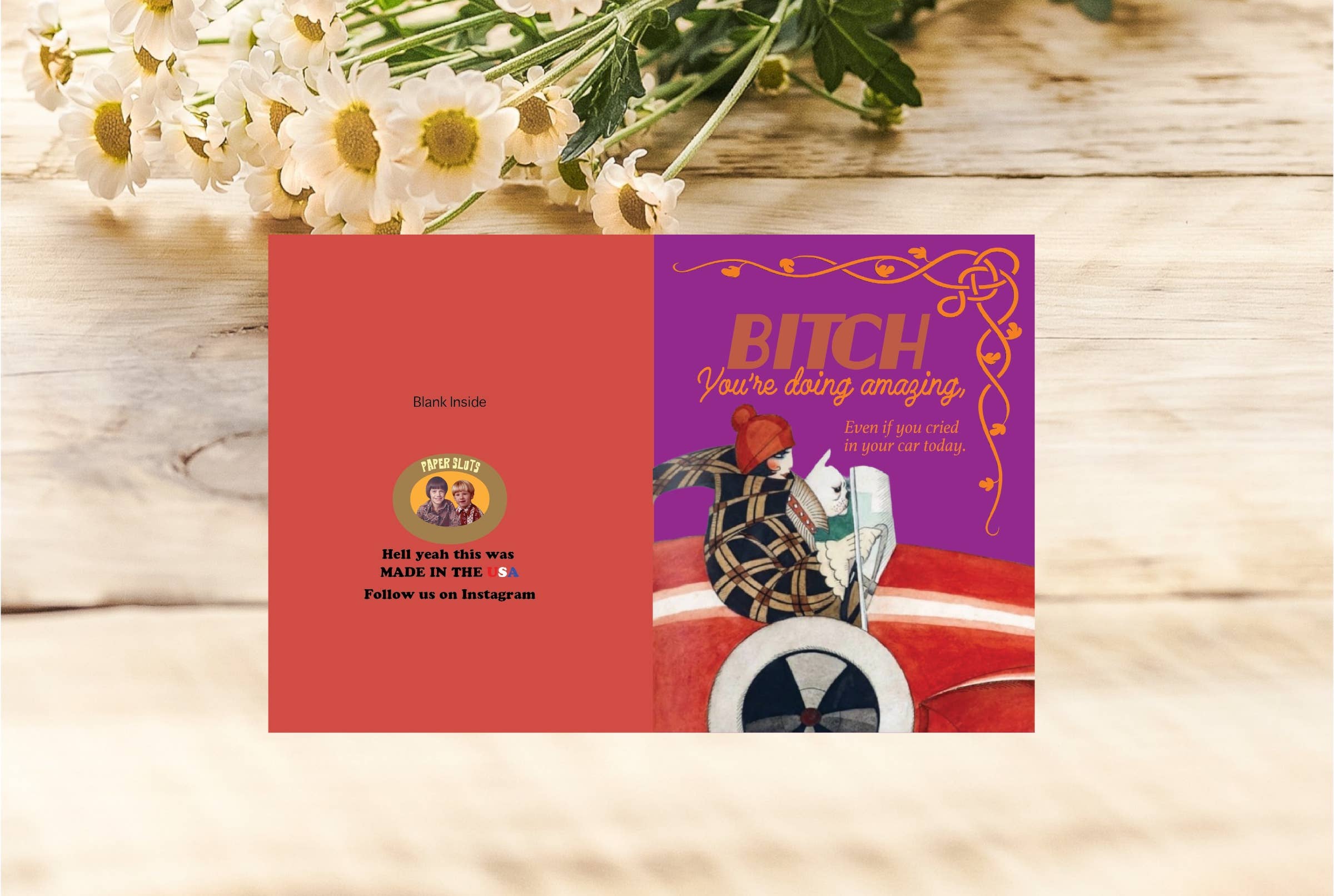 Paper Sluts - Wholesale Encouragement Card - Even If You Cried1