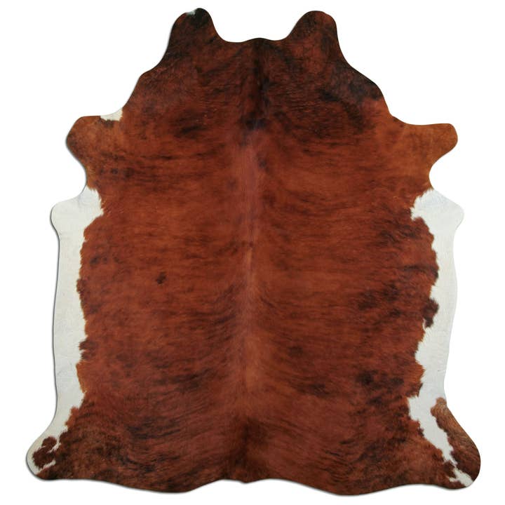 Tappeto in pelle di mucca - L238 x P210 cm - marrone rossiccio bianco nero per la vendita all'ingrosso da parte di Livarto UG (haftungsbeschränkt)