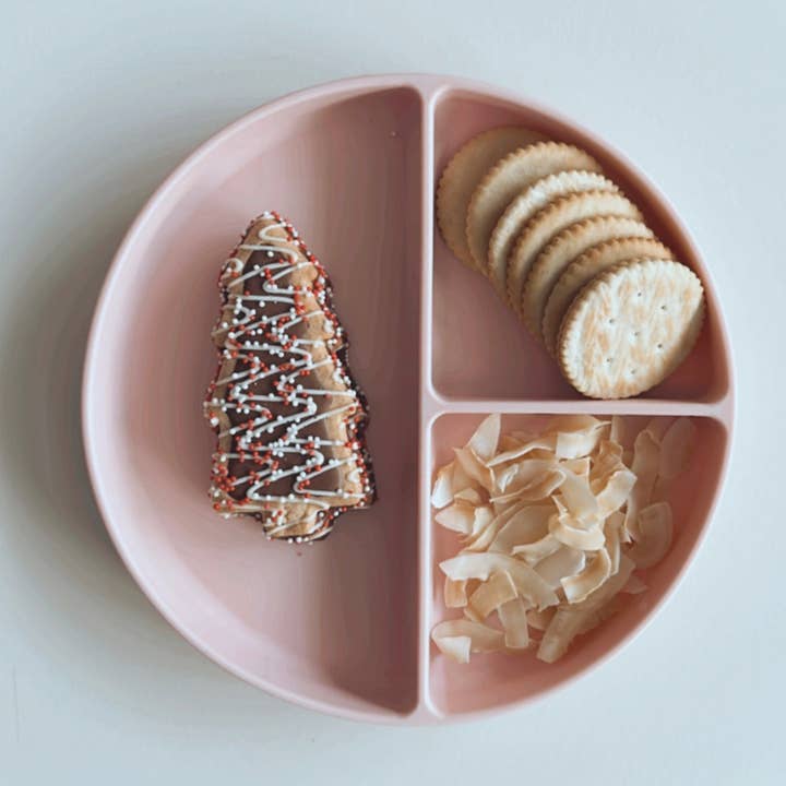 Ali+Oli - Wholesale Dinner Plate - Kids & Baby - Baby Plate with Suction and Divided Portions (Pink)7