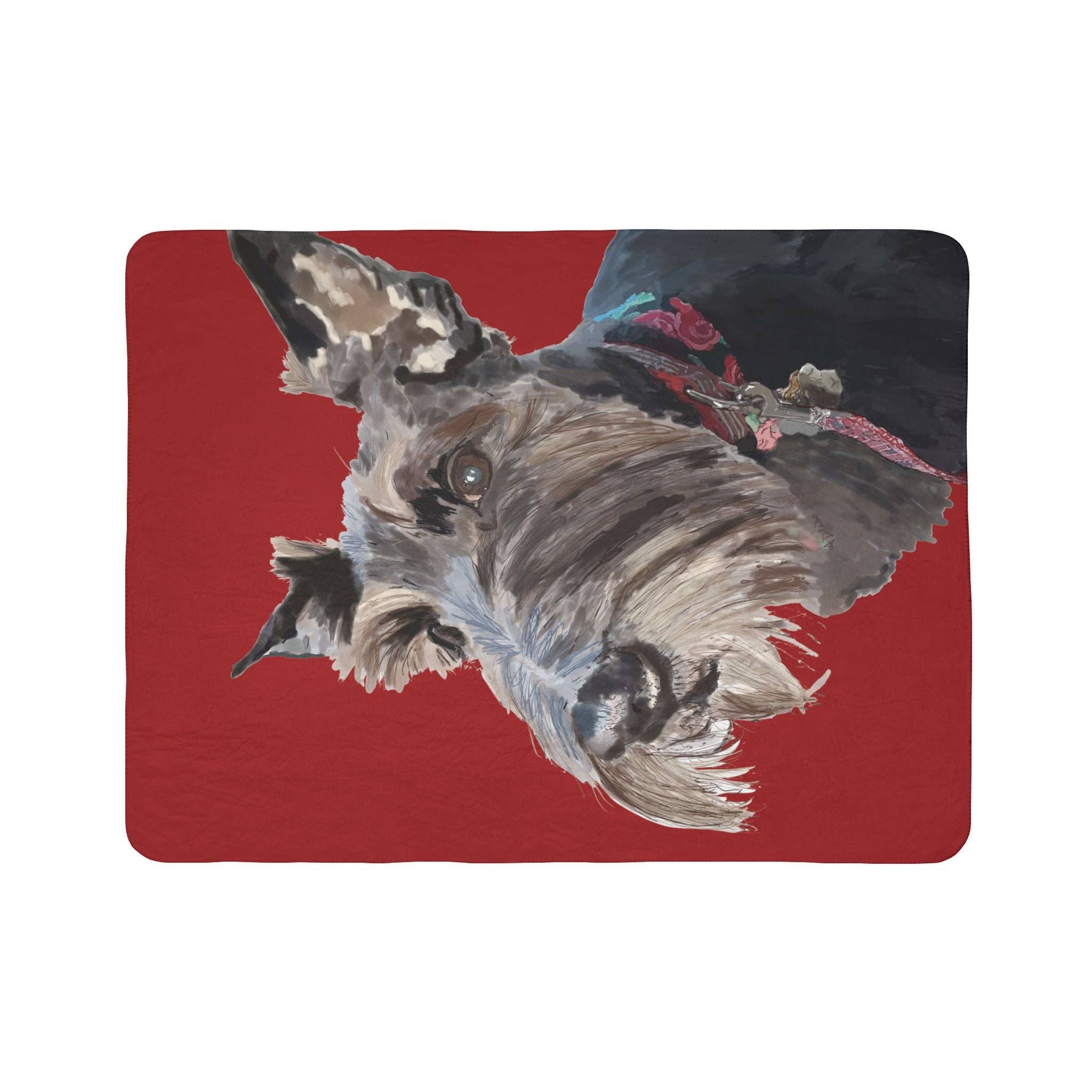 Blue Cava - Wholesale Throw Blanket - Cozy Scottish Terrier Dog Lover Fleece Sherpa Blanket | Pet Gift, Home Decor6