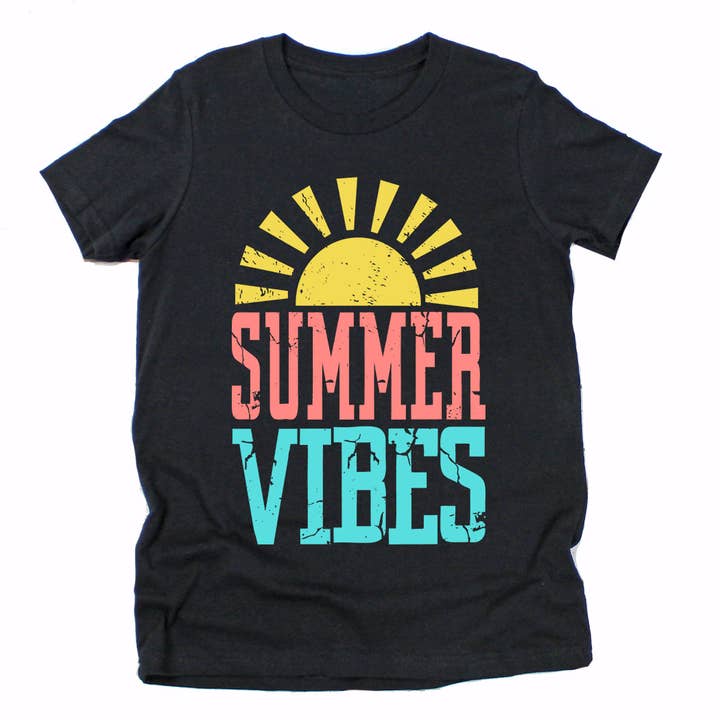 Summer Vibes Graphic Tee for wholesale by Kids By Kissed Apparel