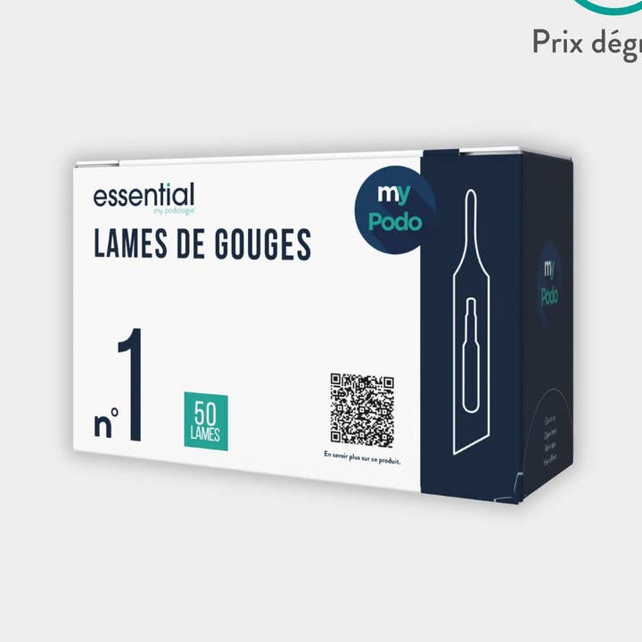 50 sterile Hohlschneiderklingen - Essential by My Podologie für den Großhandel von My Podologie