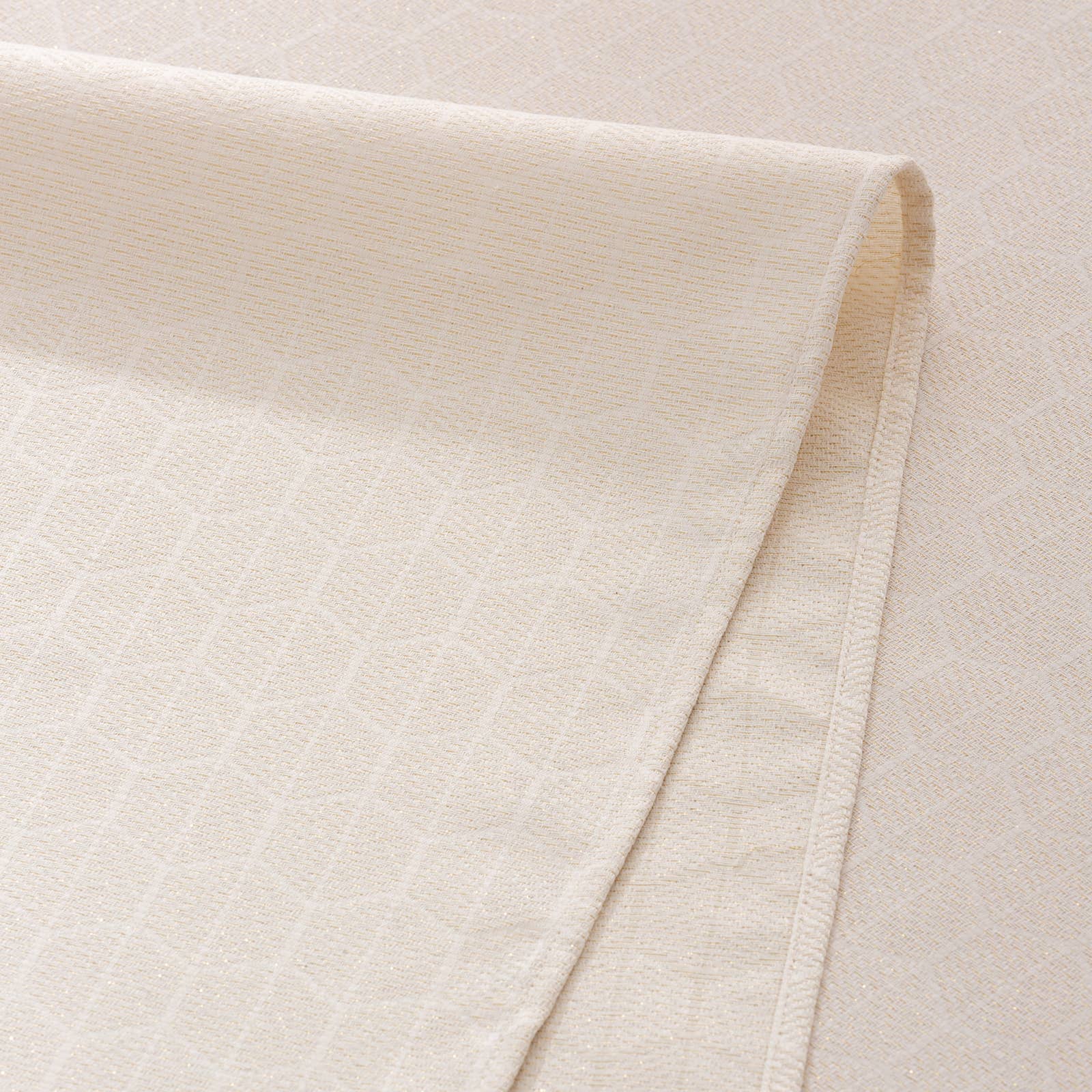 Gold GLAZAR jacquard waterproof tablecloth for wholesale on Faire5