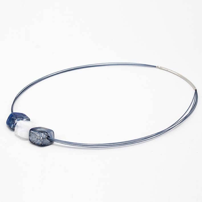 Necklace with 3 mini cubes, Jeans (copy) for wholesale by FATES, style with a story