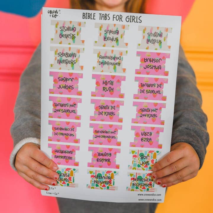 Crew + Co - Wholesale Sticker - Kids & Baby - Bible Tabs for Girls1