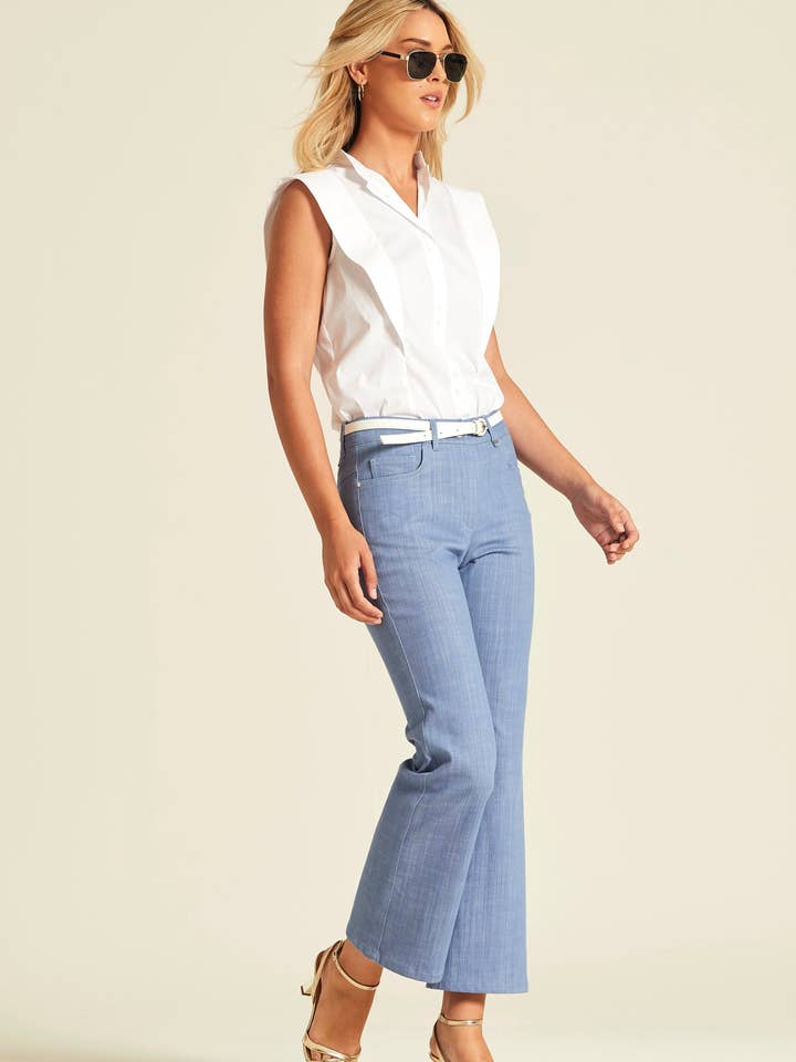 Cauke Stretch Denim Twill Pants for wholesale by OKY