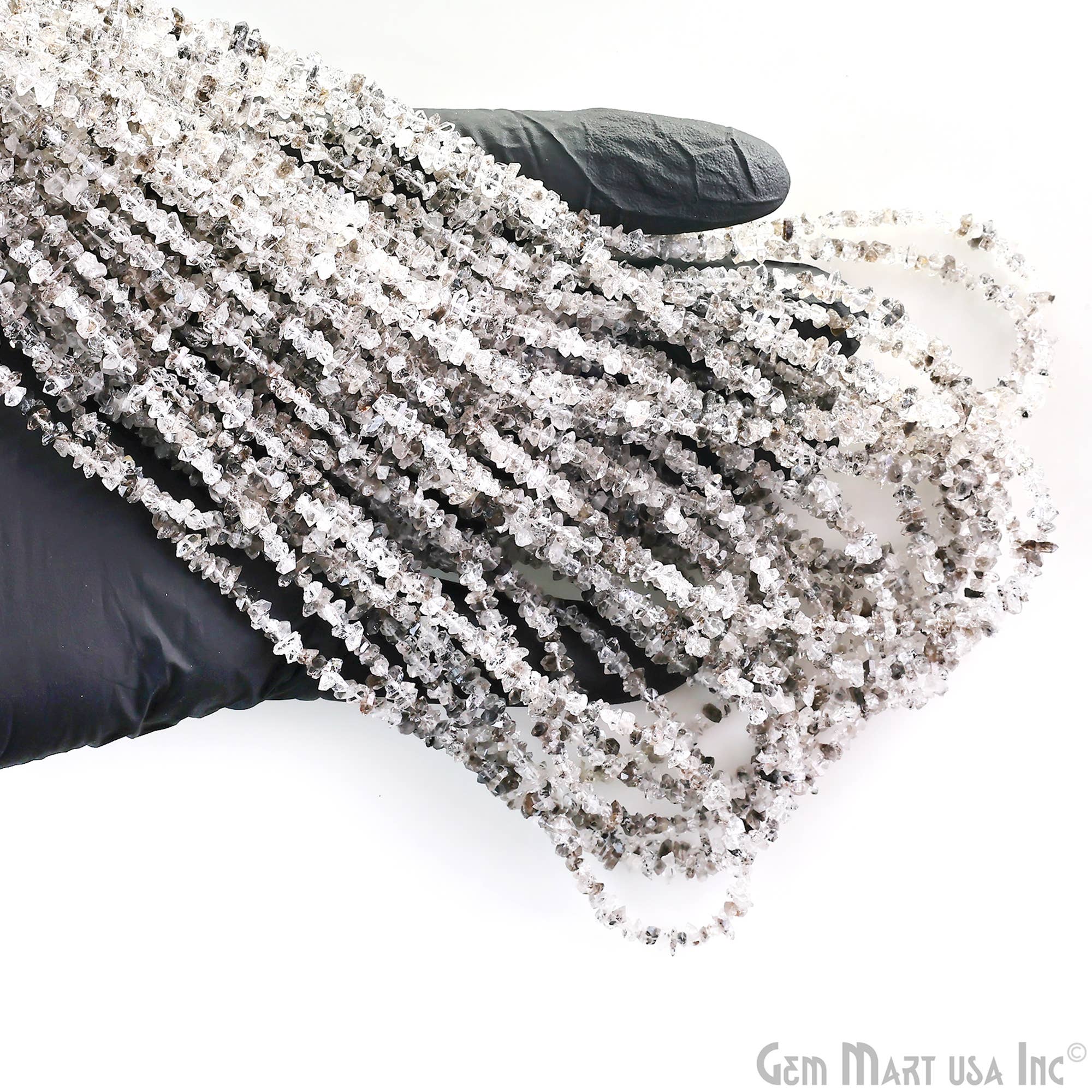 GemMartUSA - Wholesale Beads - Herkimer Diamond Chip Beads, Natural Gemstone, 16 Inch3