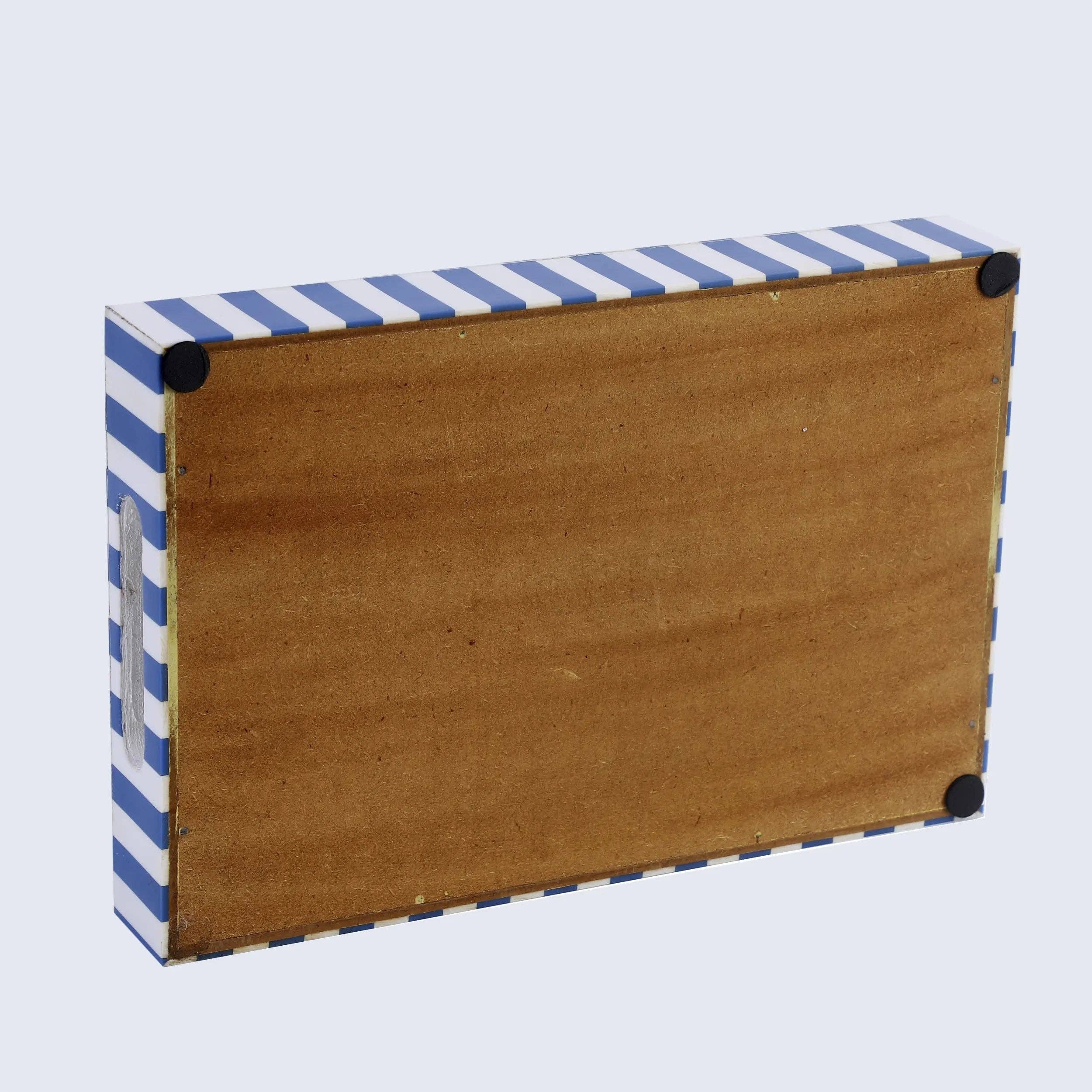 blue Decorative Trays Riviera Elance Pattern Wood & Resin Inlay Collection in 12x8 for wholesale on Faire5