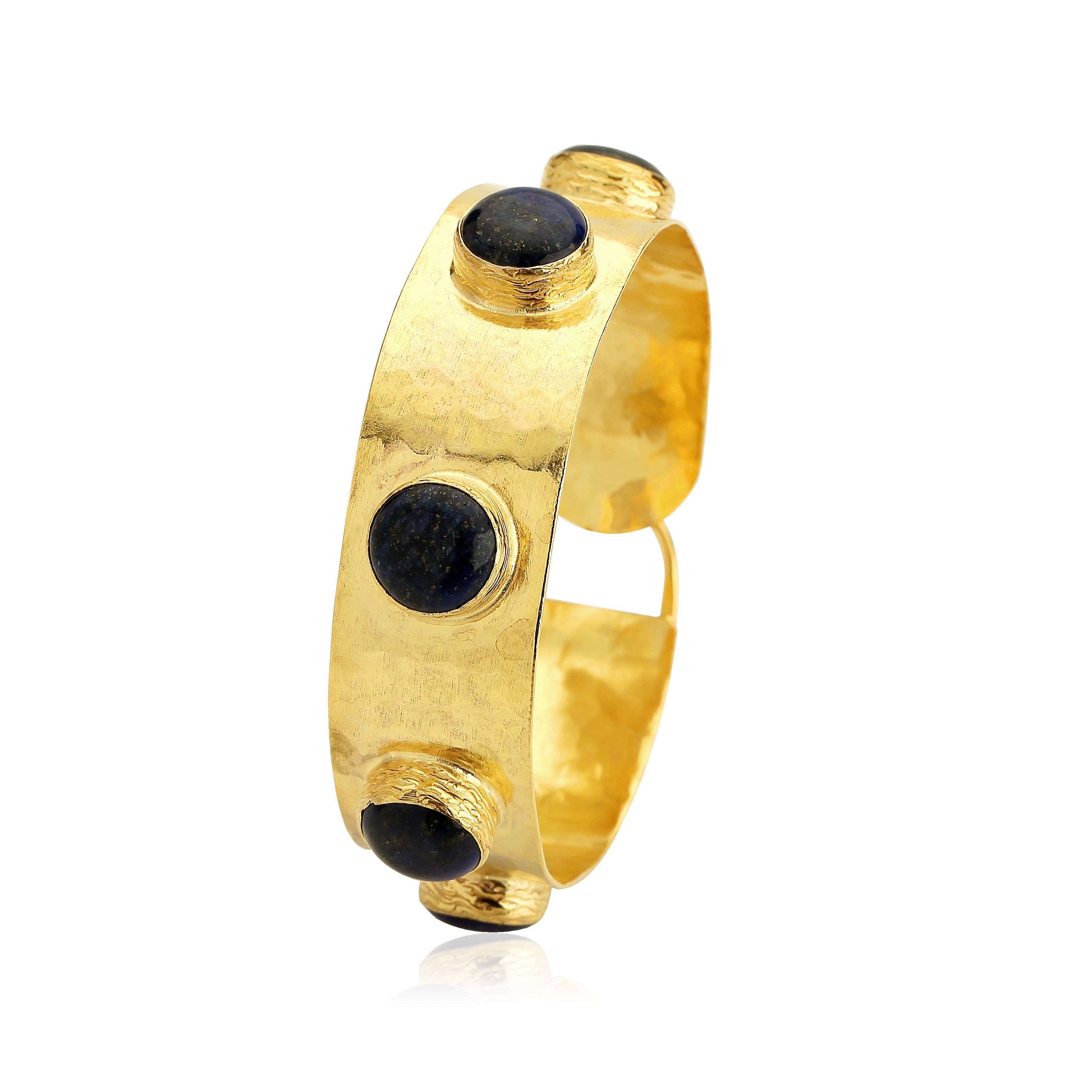 Chakarr Jewelry – Großhandel Manschettenarmband – CORE | Byzantinische Armreifen aus handgehämmertem Goldton3