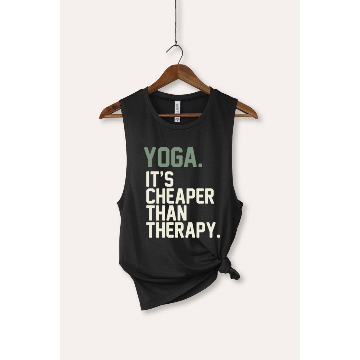 PINK NABI – wholesale Tank top – Women′s – YOGA THERAPY TYPOGRAPHY GRAPHIC TANK TOP4