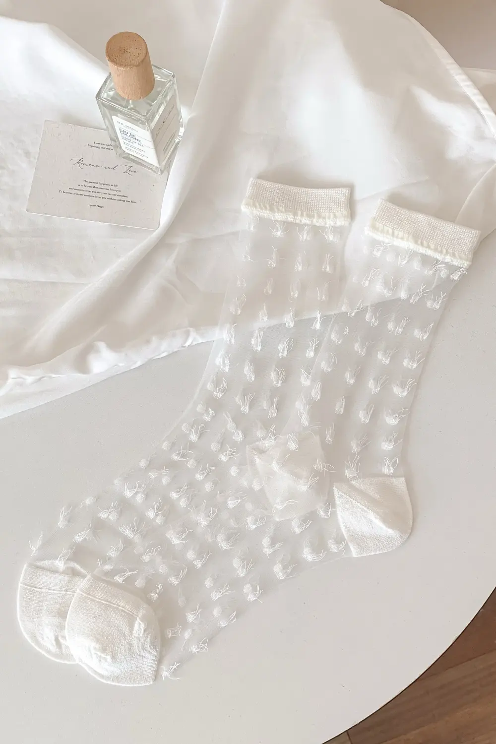 Marc JoJo - Wholesale Socks - Women's - 🧦✨ Socks with tulle dots 🌸💫0