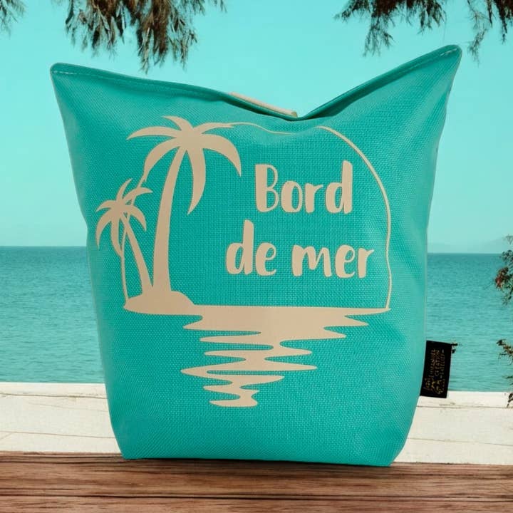 Soporte para bolsas, «Seaside», Brooklyn, verde mar para venta al por mayor de Emmanuel Création