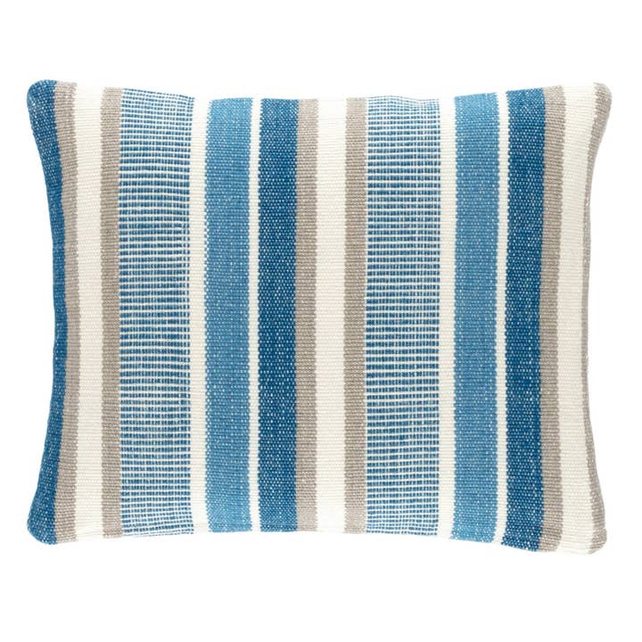 Annie Selke - Wholesale Throw Pillow Cover - Always Greener Indoor/Outdoor Decorative Pillow Cover | Navy/French Blue
