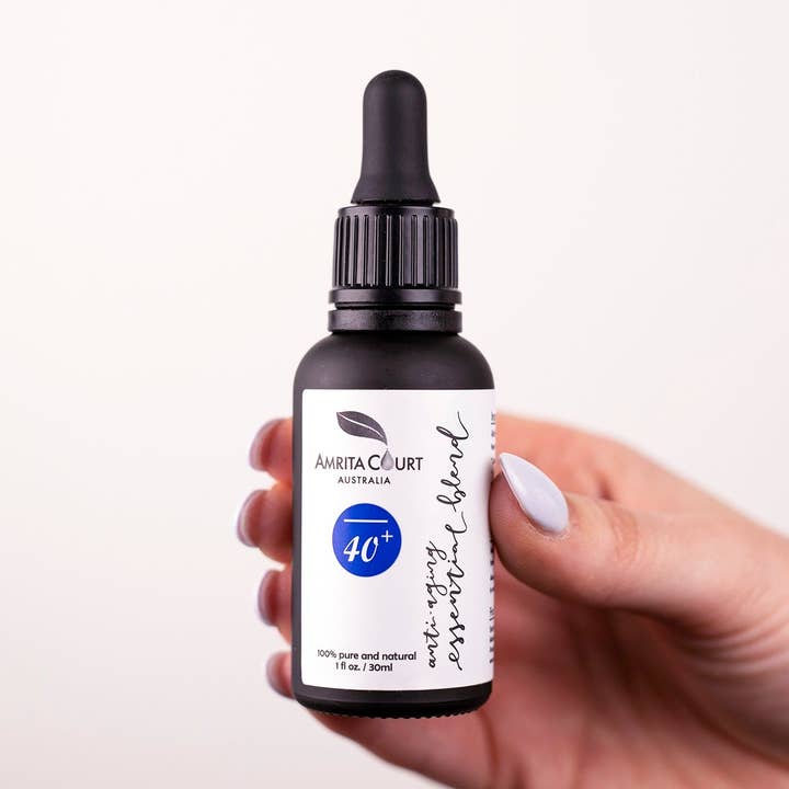 Essential Blend tegen veroudering 40+ | Feature Neroli | Premium Sk voor wholesale door Amrita Court Essential Oils and Aromatic Homeware