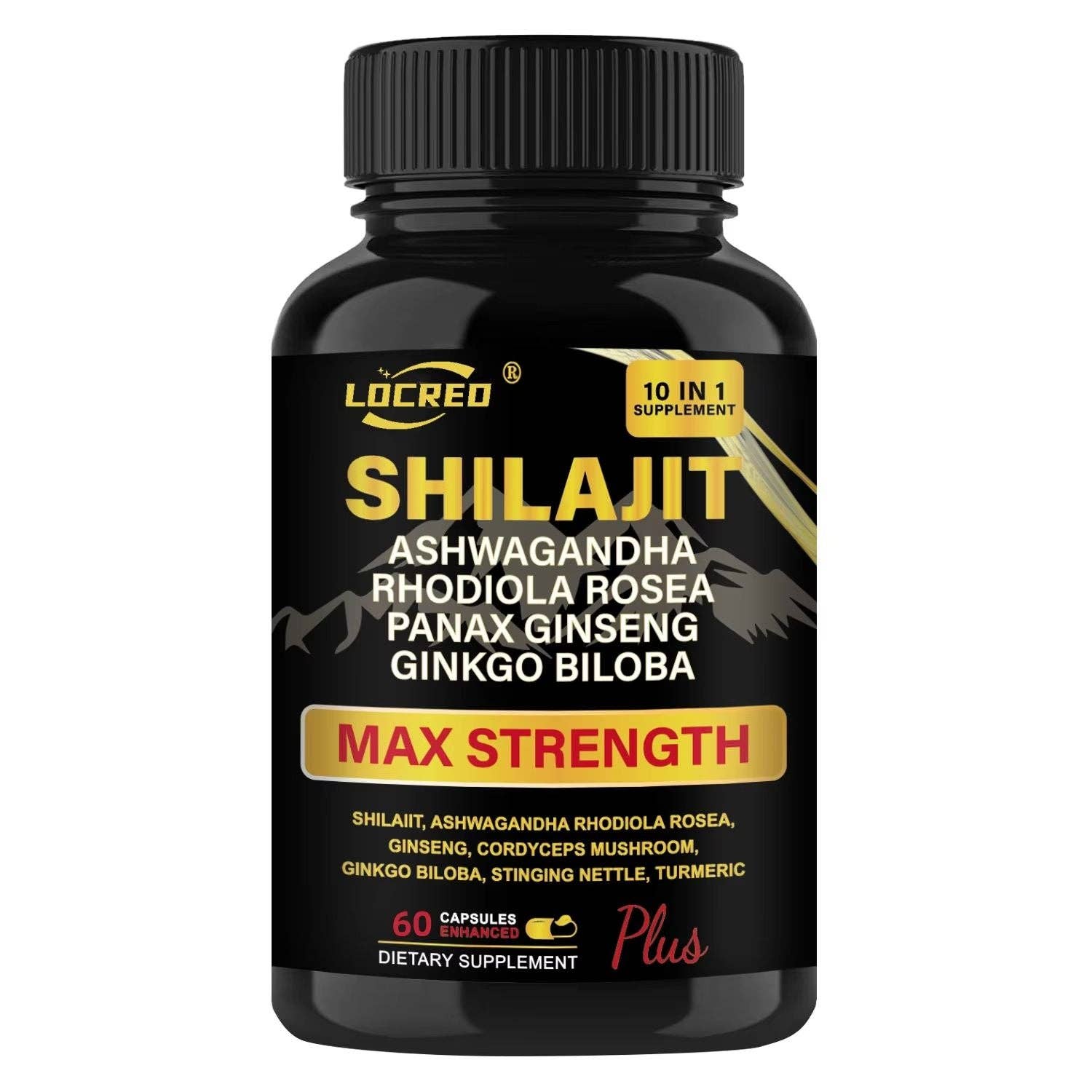 Naomi's Happy Place Shop - Wholesale Oral Supplement/Vitamin - Shilajit Capsules Ashwagandha Extra Strength Dietary Supplement 60 Capsules6