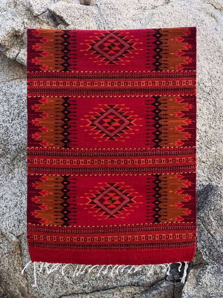 Handwoven Amuzgo Natural Wool Rug for wholesale by Habitat Nine