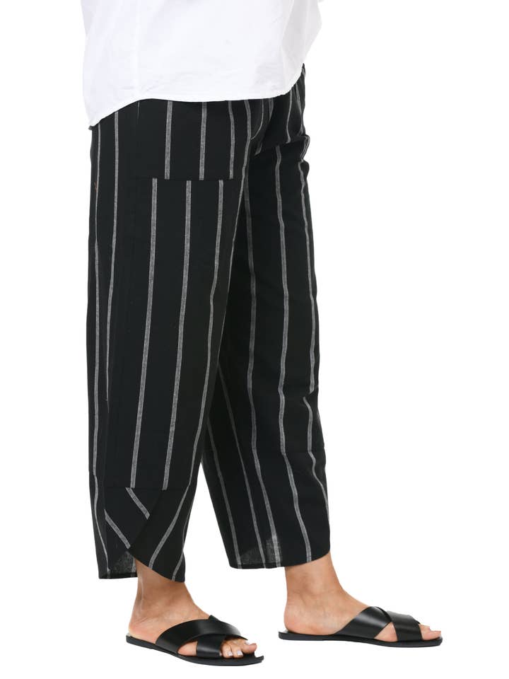 Tulip Clothing - Wholesale Pants - Women's - CV323 Ariana Pant in Hinsdale Stripe