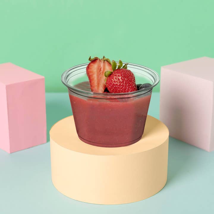 Smarty had a Party - Wholesale Disposable Cup - 4 oz. Plastic Portion/Souffle Cups with Lids - 2500 Sets6