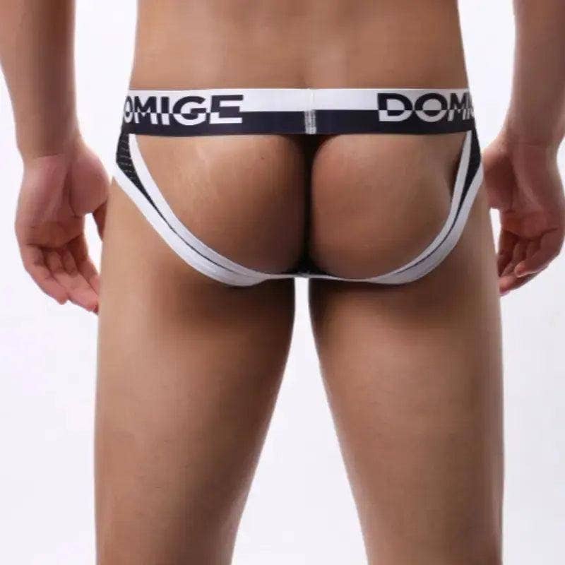 DomiGe - Vente Sous-vêtements – homme - Jockstraps Bold & Breezy pour hommes avec ceinture à logo - Sous-vêtements pour hommes Unleash Your Freedom12