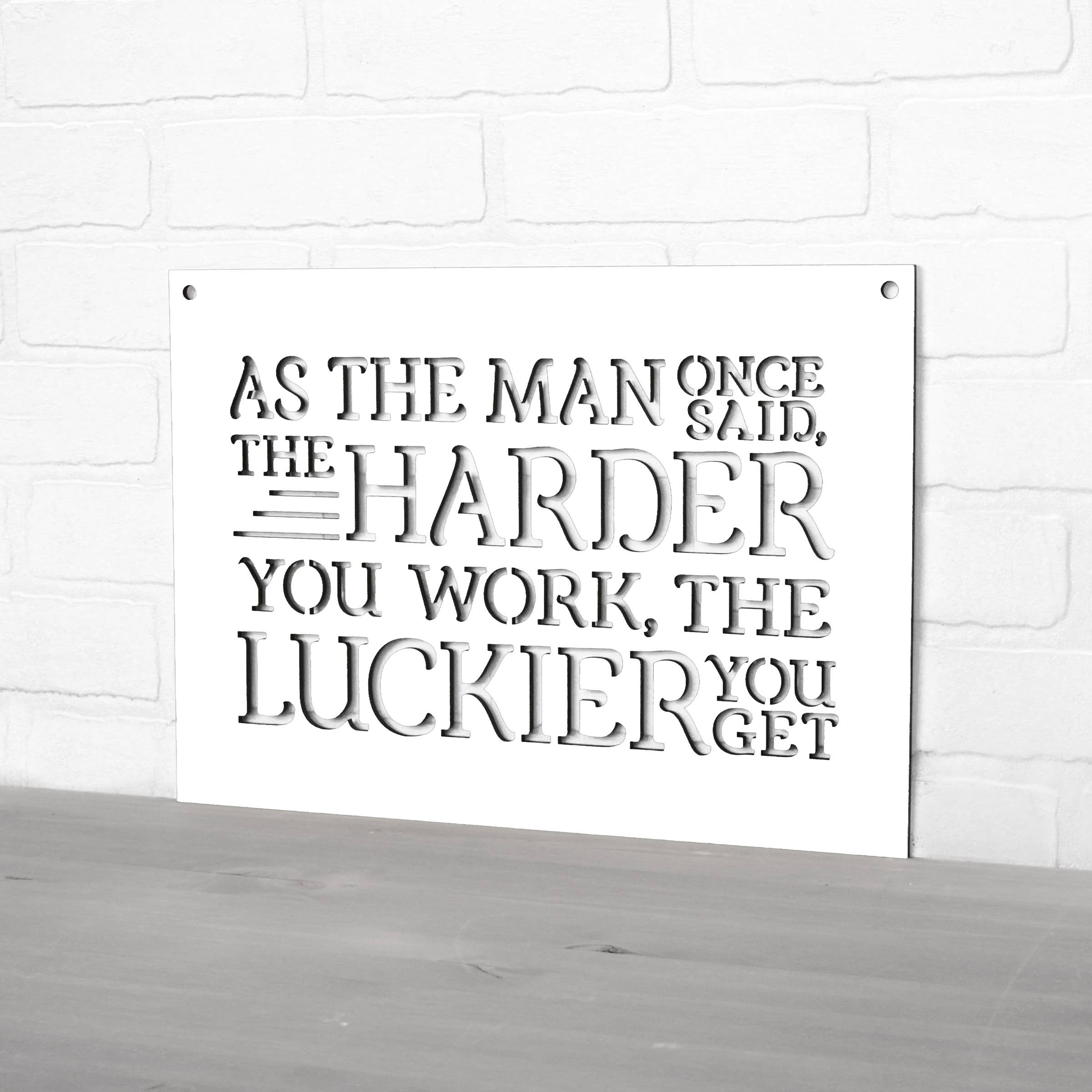 Spunky Fluff - Wholesale Wall Sign - As The Man Once Said Ted Lasso Wooden Quote Sign11