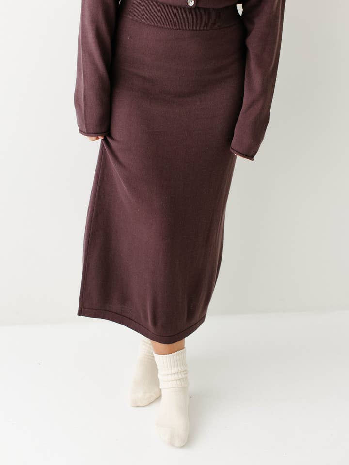 The Main Street Exchange - Wholesale Skirt - Women's - 'Jana' Cotton Blend Midi Sweater Skirt20