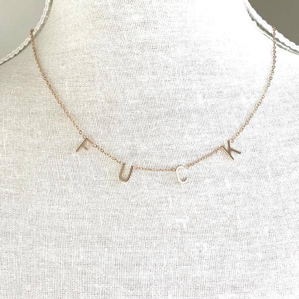 Royce and Oak – Großhandel Kette mit Anhänger/Charm – Schimpfwort-Halskette5