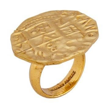 Alchemia Replica Treasure Coin Adjustable Ring for wholesale by Charles Albert Inc