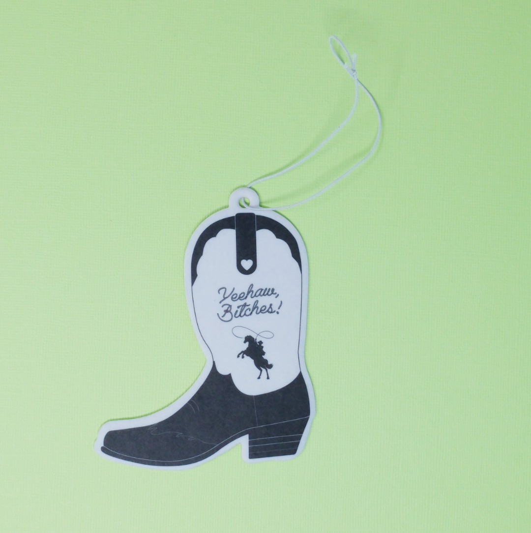 Made Au Gold – wholesale Car Freshener - Women’s – Yeehaw bitches Airfreshener - Black and white2