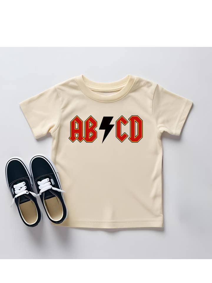 AC/DC Toddler Rocker Tee Alt Kid Fashion AB/CD Funny Tshirt for wholesale by Heyday Press