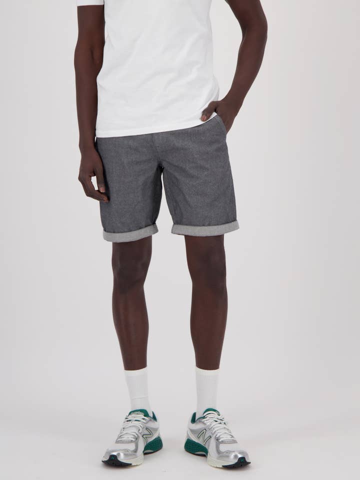 Shorts Dobby - Anthracite pour la vente par COLOURS & SONS