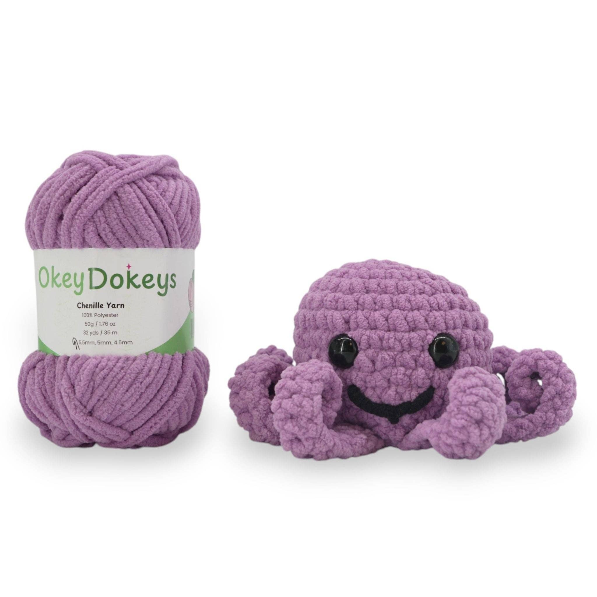 Okey Dokeys - Vente Fils à tricoter - Fil chenille - #6 Super épais - Écheveaux de 100g10