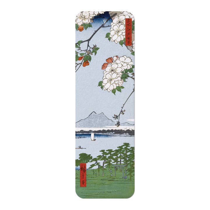 Ezen Trade - Wholesale Bookmark - SUIJIN SHRINE AND MASSAKI ON THE SUMIDA RIVER (1856): Japanese Bookmark