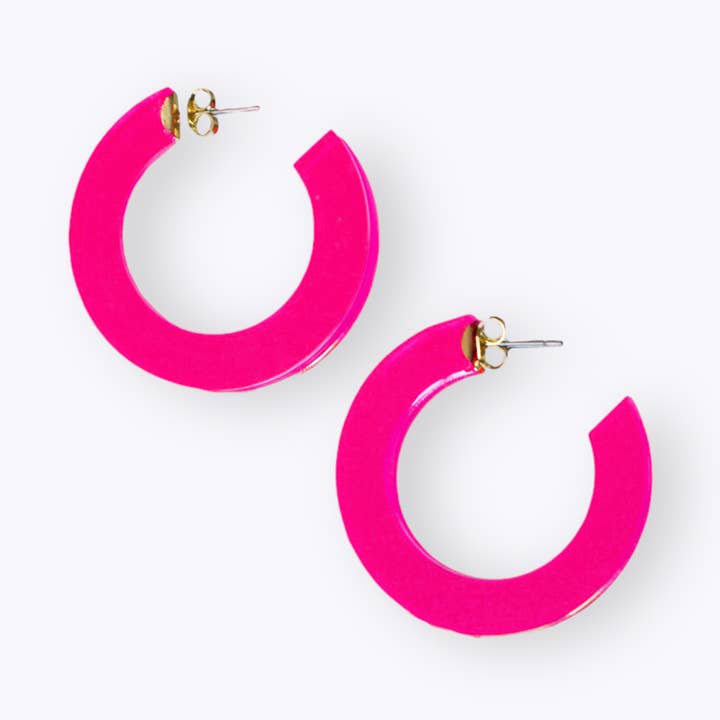 Återvunna plastringar neonrosa för wholesale av All Things We Like