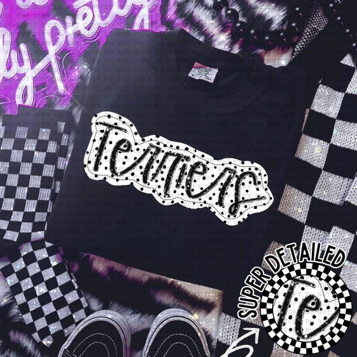 Simple Tymes – Engroshandel Sublimationstryk – Dotted Applique Teams DTF-print64