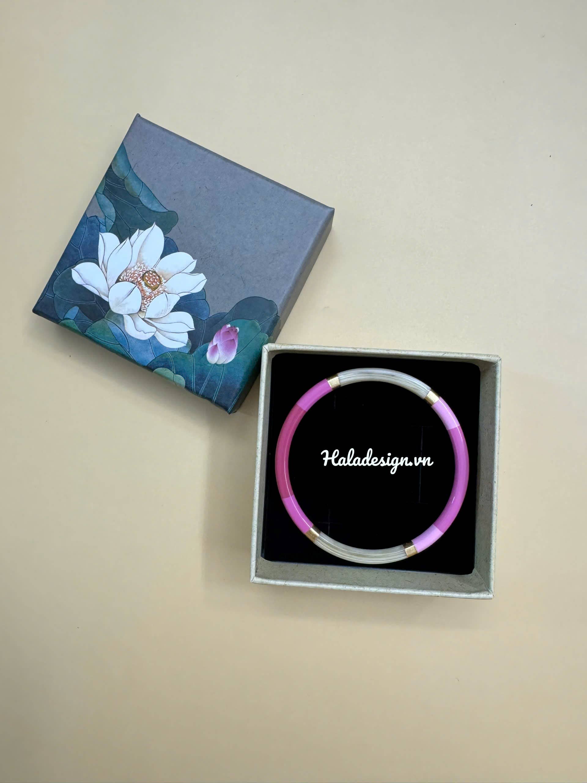 Hala Design - Wholesale Bangle Bracelet - Multi Color Horn Bangle H=6mm9