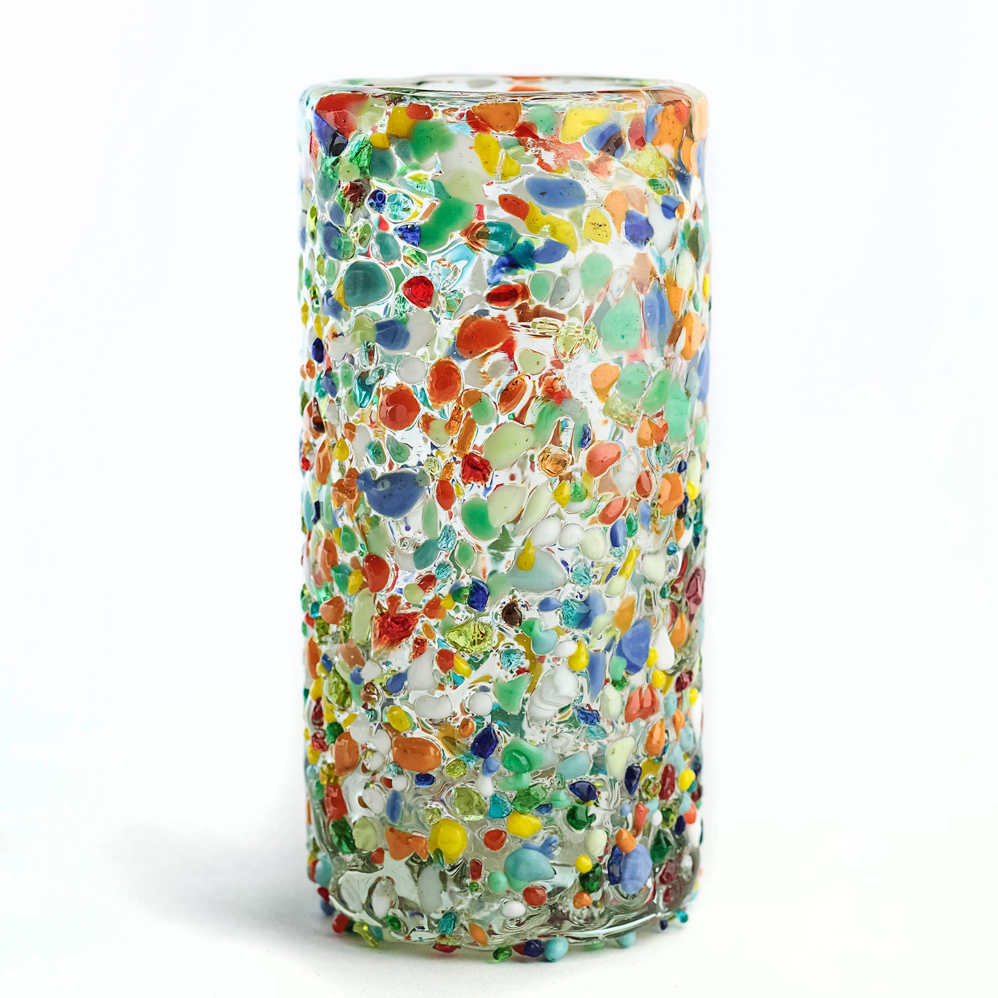 MEXTEQUIL - Wholesale Shot Glass - MEXTEQUIL Hand Blown Shot Glasses Set of 4 2 Oz -Confetti6