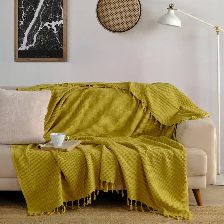 KAFTHAN – Engroshandel Sengetæppe – Vaffelplaid / Sengetæppe | Ferie- og julebutiksgave4