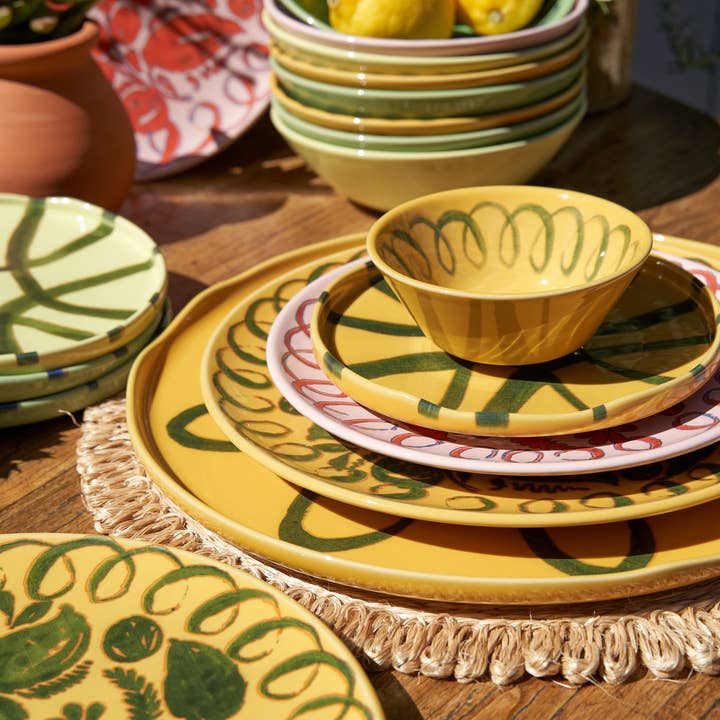 Couleur Nature - Wholesale Charger plate - Amalfi Service Charger Plate Mustard - 12.6" Diameter6