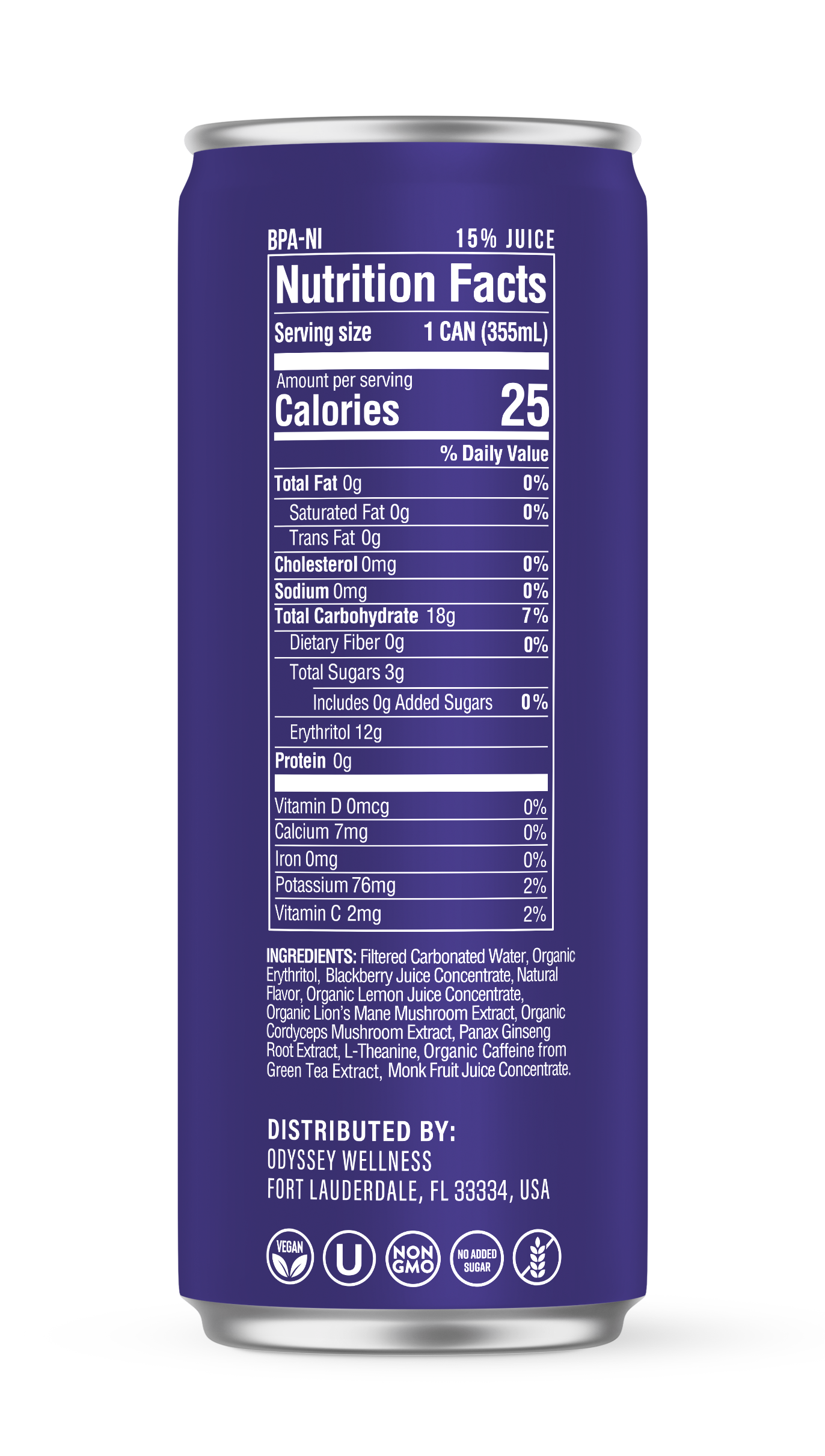 Odyssey Elixir - Wholesale Sports/Energy Drink - Blackberry Lemonade - Odyssey Functional Energy (85mg)2