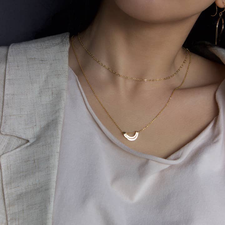 Little Rainbow, Delicate, Minimalist Jewelry, Gold, Silver for wholesale by L.Greenwalt Jewelry