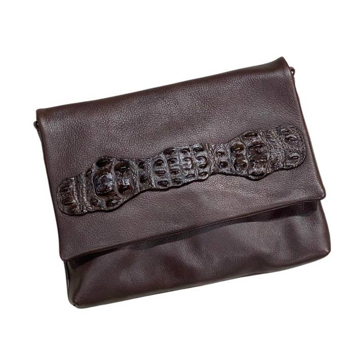 Baylee Leather Clutch for wholesale by MOOMOO DESIGNS