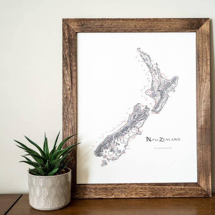 New Zealand Map for wholesale by Lord of Maps