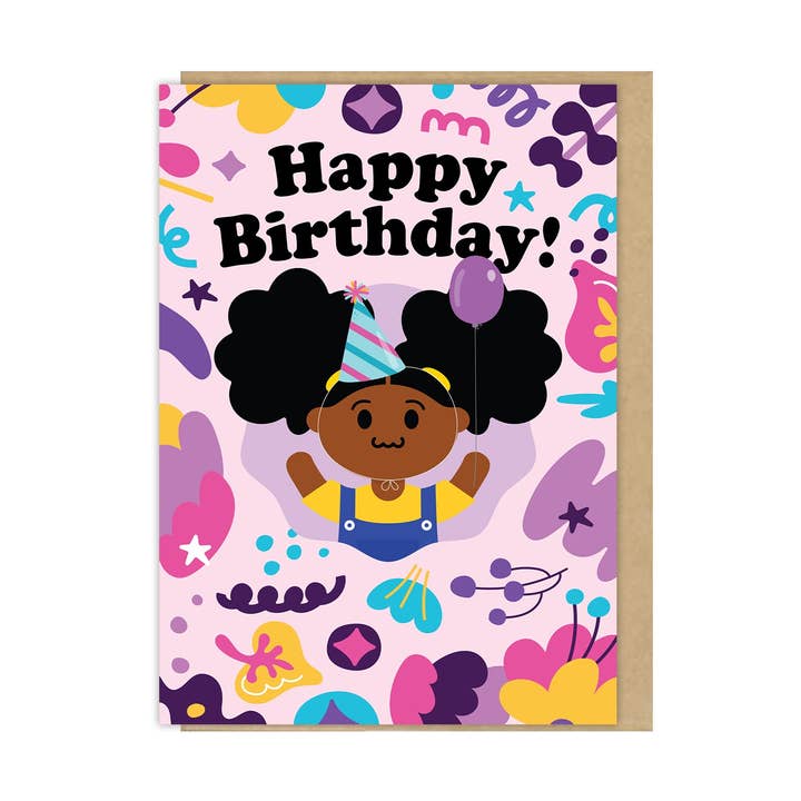 Tarjeta de felicitación de cumpleaños feliz Zuri Black Girl para venta al por mayor de Zuri & Dre