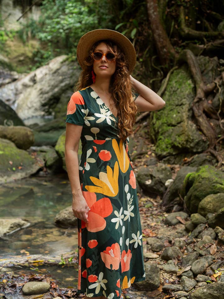 Happy Earth - Wholesale Dress - Women's - Isla Midi Dress | Paradise