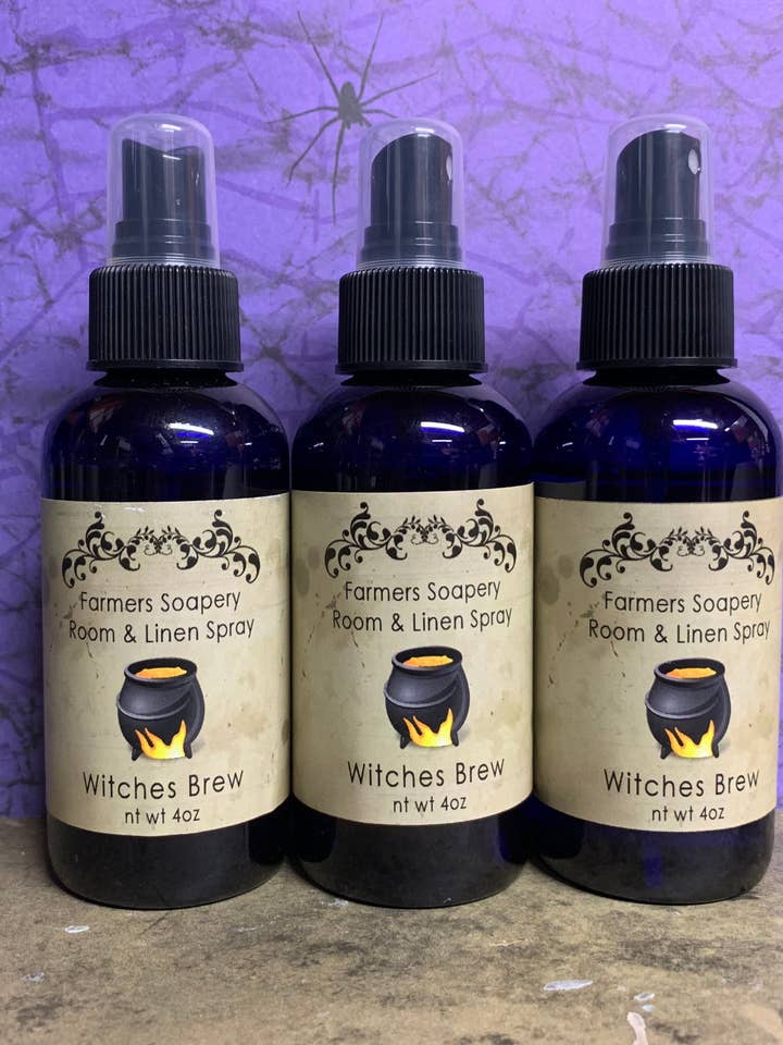 Spray pour Chambre et Linge Witches' Brew - Patchouli & Épices pour la vente par Farmers Soapery