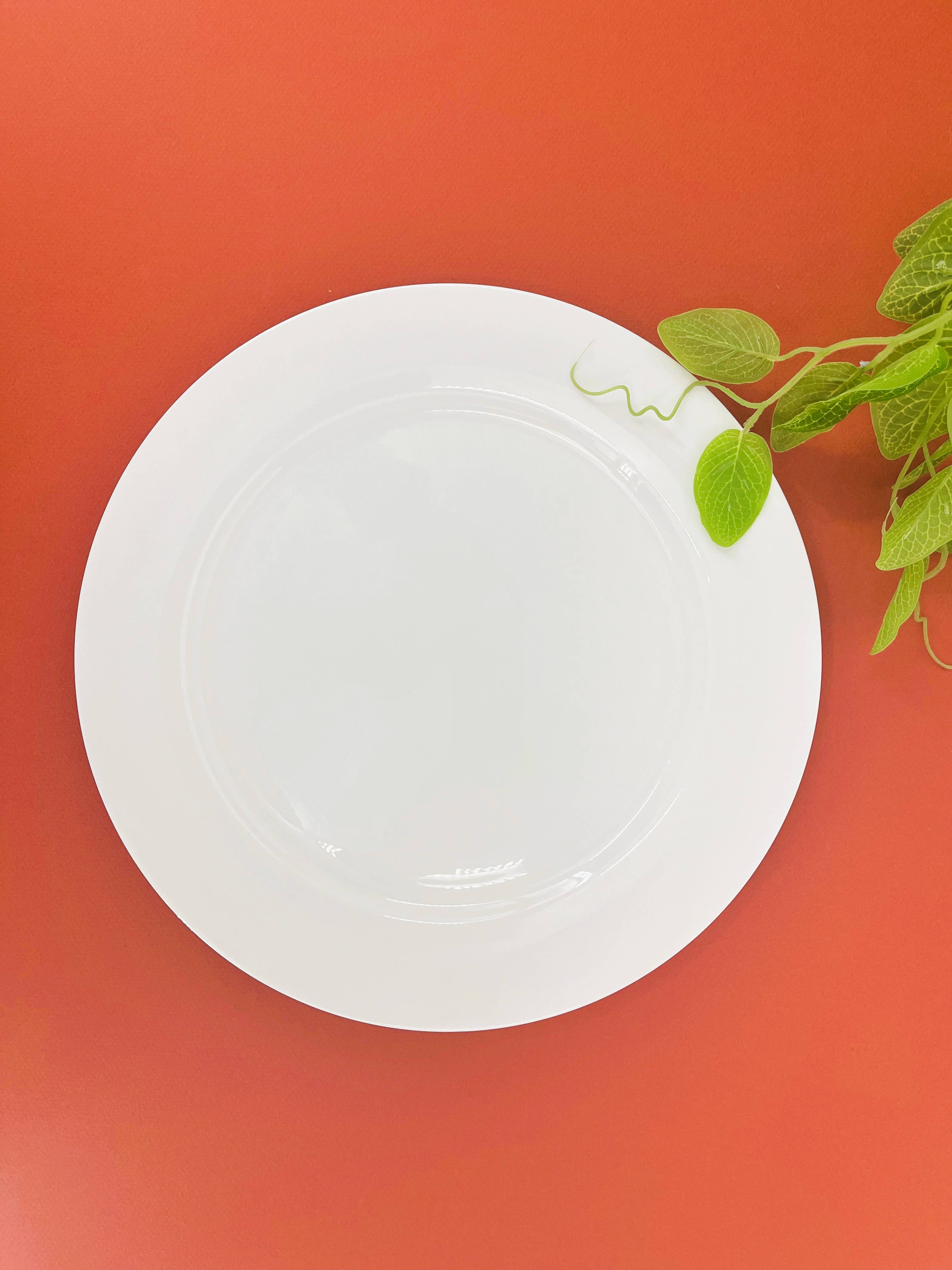 Magnolia Lounge - Wholesale Schotel - Wit Bone China 12" Ronde Serveerschaal (Set van 2)0