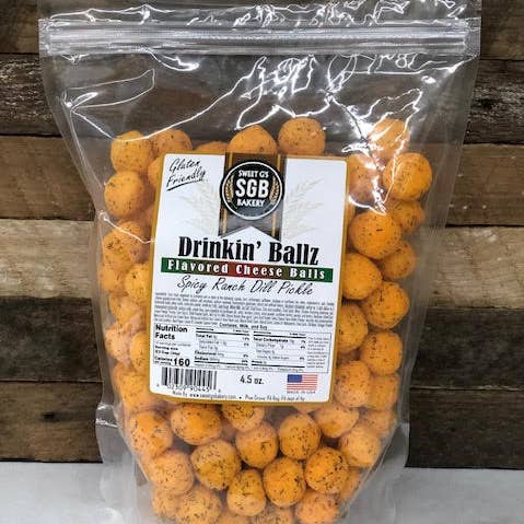 Assortiment #CB-7 Boules de Fromage Aromatisées (30 sachets de 4,5 oz) pour la vente par Sweet G's Bakery - Drinkin’ Pretzels™